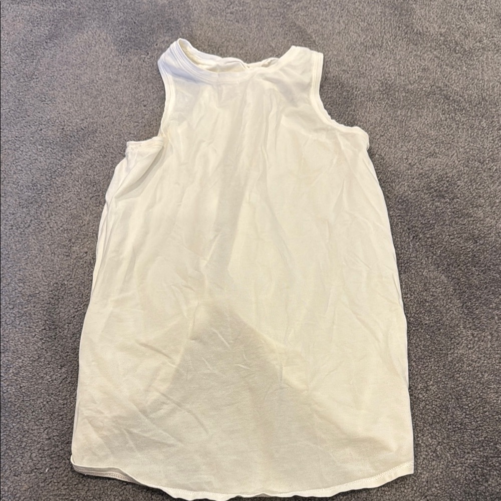 Lululemon white open back with tie